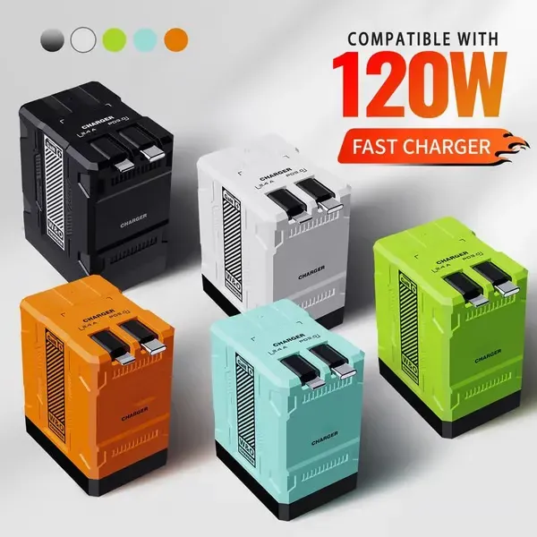 🏆HOT SALE ✨ Tangle-Free & Travel Ready! Retractable 120W Charger - Powers iPhone, iPad & Watch Simultaneously.